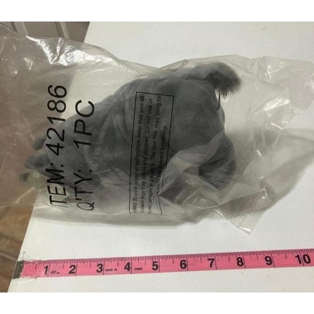NEW Gund WWF Grey Rhino Stuffed Animal Plush Toy Sealed Original Packaging - Picture 8 of 8